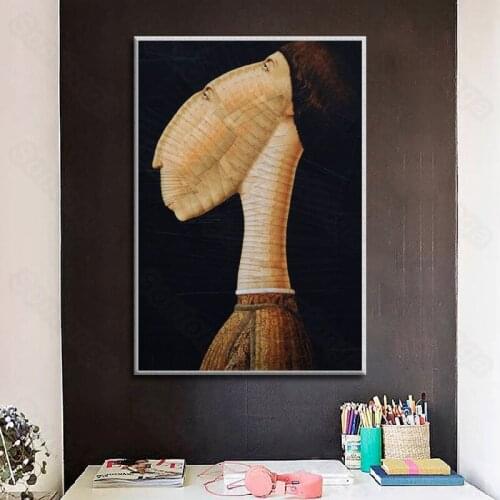 Still Life Painting Long Neck Man Nordic Decorative Painting Porch Living Room Corridor Study Room Hotel Hanging Painting