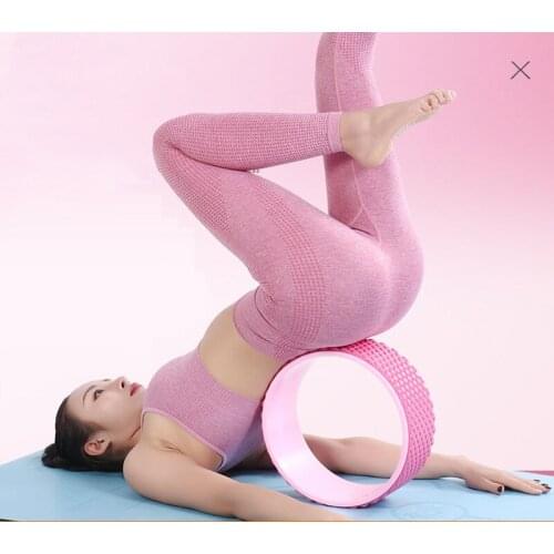 New Yoga Wheel Exercise 3D Pilates Fitness Roller Wheel Back Training Tool Slimming Magic Waist Shape Pilates Ring Yoga wheel