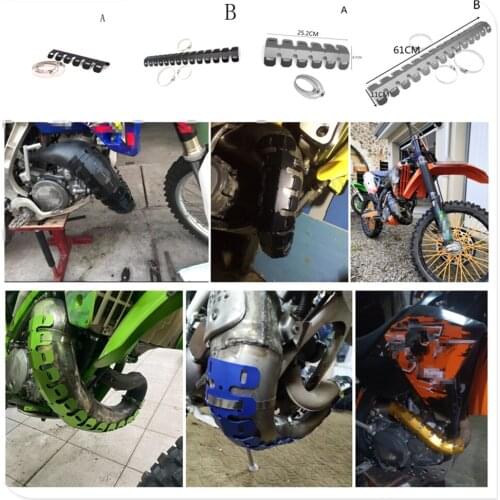 Off-road motorcycle modeling modified exhaust pipe shield for Ducati 916 Diavel CaRbon XDiavel S Scrambler 748 900SS