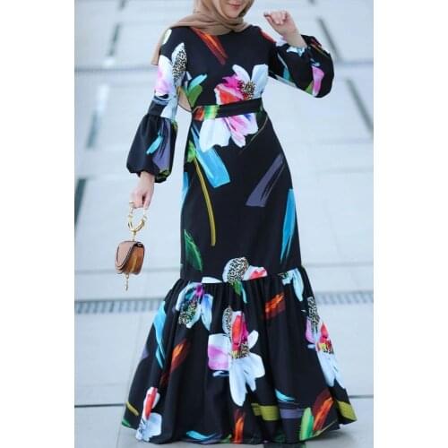 Muslim Lady Robe African Dress African Dashiki Fashion Dubai Malaysia Indonesia Muslim Long Skirt Elegant Party Dress Vestidos