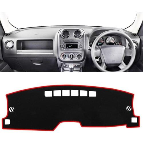 Car Dashboard Cover Mat Pad Dash Sunshade Instrument Dashmat Carpet Accessories For Jeep Patriot Compass 2011-2015 2016 2017 RHD
