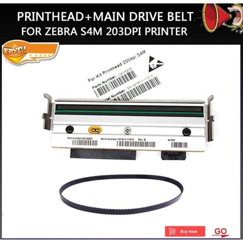 New Print Head G41400 /20006 Main Drive Belt For Zebra S4M 203dpi Barcode label printer Warranty 3 month