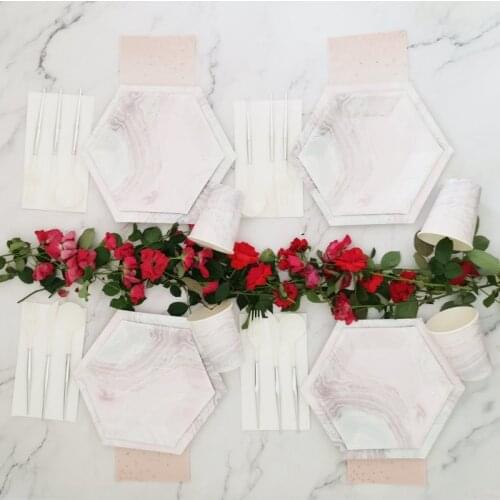 Disposable Paper Cake Dish Colorful Birthday Festival Party Wedding Potluck Picnic Afternoon Tea Set Ware