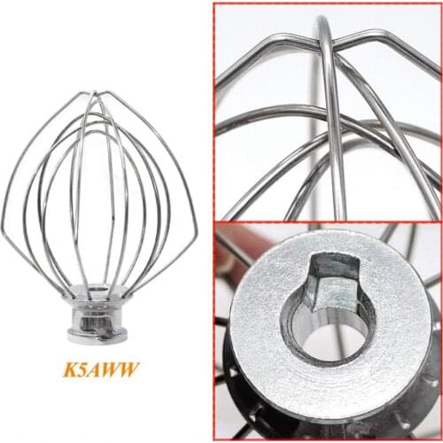 304 Stainless Steel Wire Whip Stand Mixer Wire Whip Cooking Baking Tools For 3K5 4K5 4KPD16 5K5 7K5 9KSM5 K5 KDM5 KP50 KPM5 KSM5