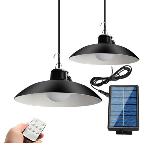 Split Solar Light Remote LED Light with Extension Outdoor Waterproof Wall Lamp Useful Sunlight Powered Lantern for Garden Street