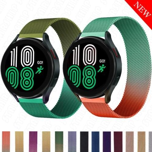20mm/22mm Magnetic Loop Strap for Samsung Galaxy Watch 3 45mm 41mm/Active 2 46mm/42mm Gear S3 Bracelet Huawei GT/2/2e Watch Band