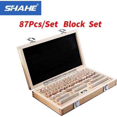 Shahe 87Pcs/Set 1 grade 0 grade Block Gauge Caliper Inspection Block Gauge Measuring Tools