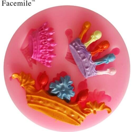 Crown Shape Silicone Cake Molds Decoration Fondant Cookie Baking Mold Kitchen Accessories Tools 50-123 Gift