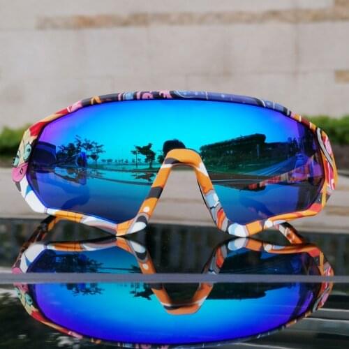 Kapvoe Photochromic Cycling Glasses lens Red Blue Green Polarized Sunglasses Cycling lens bike glasses lens wholesale