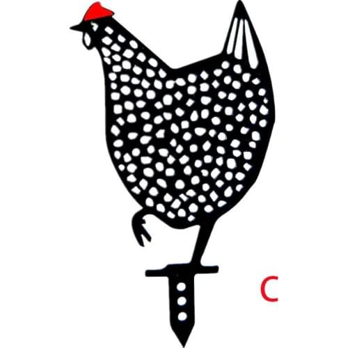 Duck Decor Garden Stakes Chicken Yard Art Garden Backyard Gift Easter Acrylic Lawn Yard Decoration Stakes Decor Chicken 2021 New