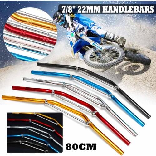 22mm Universal Motorcycle CNC Handlebar Motorbike Aluminum Alloy Motocross Scooter Steering Wheel Anti-rust Handle Bar 7/8