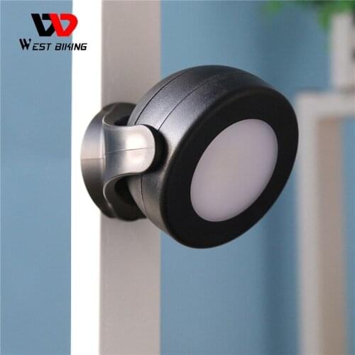 WEST BIKING Camping Light 360 Degree Rotation Base Mini Outdoor Sports Bike Portable Lighting Hiking Tents Lamp Bicycle Lights