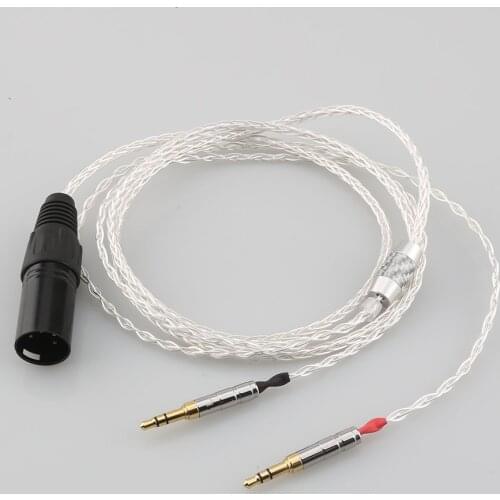 XLR Balanced 8 Core Headphone Earphone Cable For Denon AH-D600 D7100 Hifiman Sundara Ananda HE1000se HE6se he400i he400se Arya