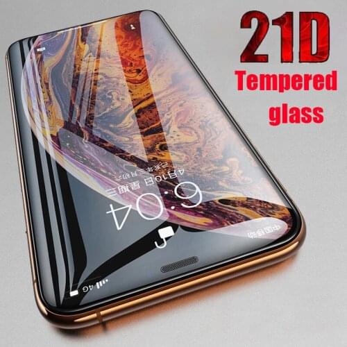 Tempered Glass For iPhone 12 11 Pro Max Screen Protector 6 6S 7 8 X Xs Xr SE Plus Mini 2020 S 5G 21D Not Film 12Pro Accessories