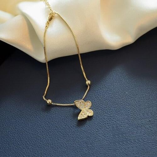 Korean Elegant Butterfly Rhinestone Bracelets For Women 2020 Fashion Temperament Bracelets Jewelry Gold Color Bijoux