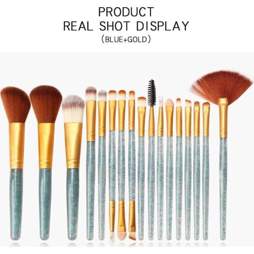 1 Set Makeup Brush Cosmetic Tools Nylon Portable Face Eyes Eyeshadow Foundation pędzle do makijażu