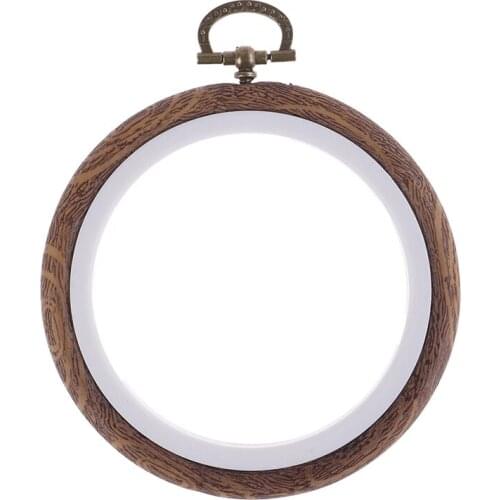 1pcs 10cm Embroidery Hoop Frame Plastic Embroidery Hoop Rings DIY Cross Stitch Tool