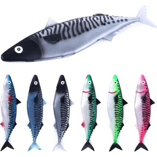 1pcs Deep Sea Fishing Lure 29cm 65g PVC Soft Lure wobbler Fake Lure for Ocean Fshing