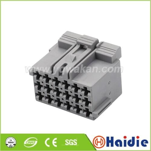 2sets 18pin female unsealed plug auto wiring harness cable connector 1-967624-1
