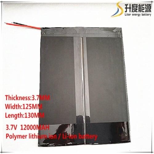 37125130 3.7V,12000mAH,[37125130] Polymer lithium ion / Li-ion battery Tablet computer general