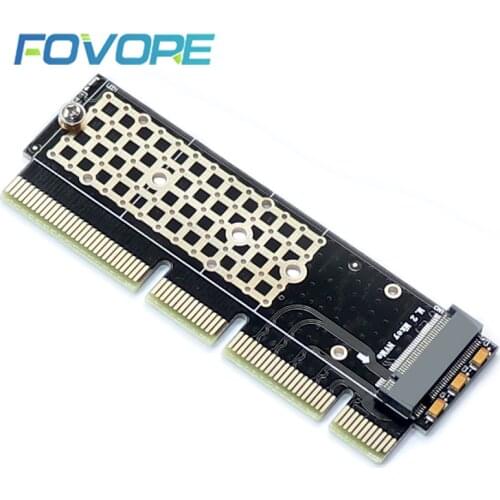 M2 NVME M Key SSD PCIe Adapter M.2 to PCI e PCI-e Converter Card Adaptor Add On Cards Support PCIe x4x8x16 Slot