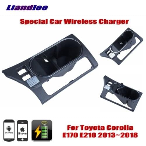 Accessories For Toyota Corolla E170 E210 2013-2018 hidden Car Wireless Charger Storage For IPhone Android Battery Charger