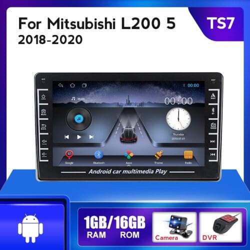 2din Android Car Radio For Mitsubishi L200 5 2018 2019 2020 Stereo Headunit Tape Recorder GPS Navigation IPS Split Screen WIFI