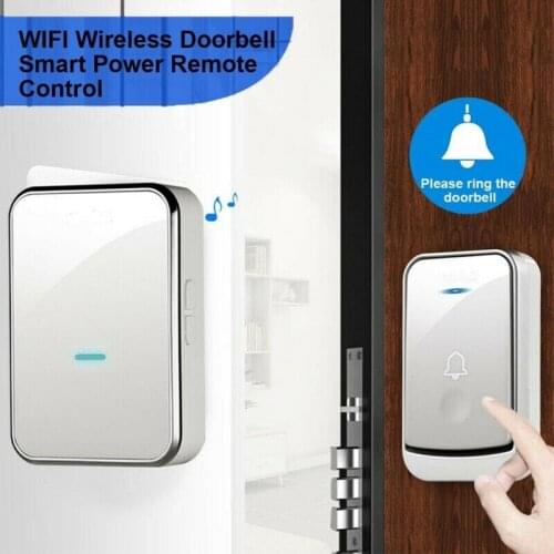 46 Bell Wireless Doorbell Chime Operated smart Door Belll Remote Button Plug-in Receiver Waterproof US/EU/UK PlugUS/EU/UK Plug