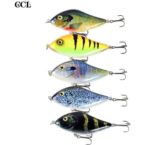 CCLTBA 5pcs/Lot Jerkbait Fishing Glider Lure Wobblers Pike Musky 10cm 45g Slide Bait Sinking Fishing Hard Jerkbaits Lures