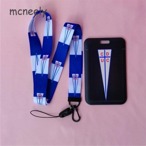 College Football Club Series Name Card Covers ID Card Holder Students Bus Card Case Lanyard Visit Door Identity Badge Cards