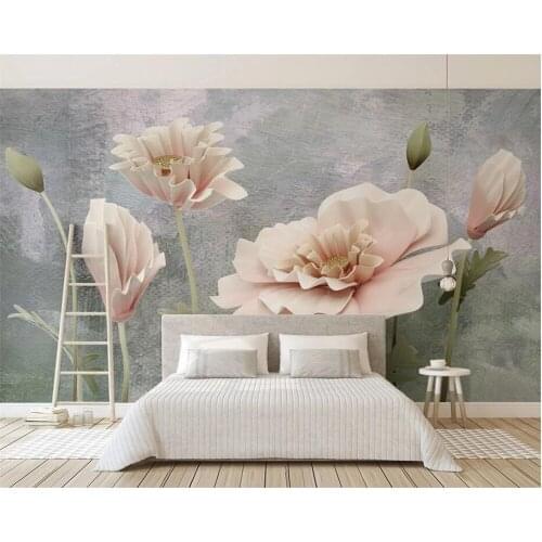 Beibehang Custom photo wallpaper mural Modern3d colorful flower Wallpaper for Walls Mural Abstract Art 3d Wall Paper Bedroom