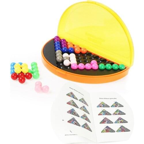 3D Puzzle IQ Pearl Logical Mind Game 178 Challenges Pyramid Plate Toy Beads Intellectual Development Educational Game Kids Toys