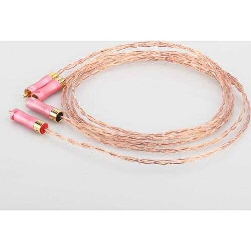 Audiocrast 6N OCC Copper analogue phono cable HIFI Interconnect RCA 1.0m Pair