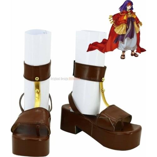 Sheeda Cosplay Fire Emblem Sheeda Cosplay Shoes Brown Boots Custom Made