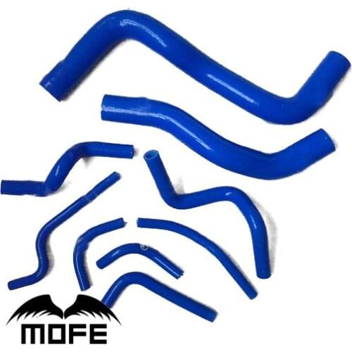 Mofe 9pcs Silicone Radiator Hose kit For Galant 2.0 / 2.5 1998~2005 Blue Red Green Yellow