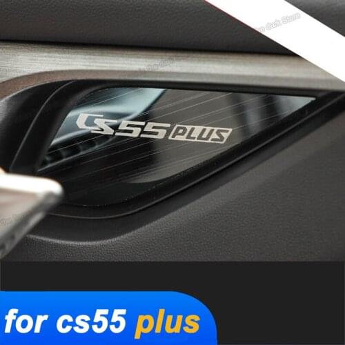 Lsrtw2017 Car Interior Door Bowl Panel Trims for Changan Cs55 Plus 2019 2020 2021 Cs55plus Accessories Auto Styling Moldings