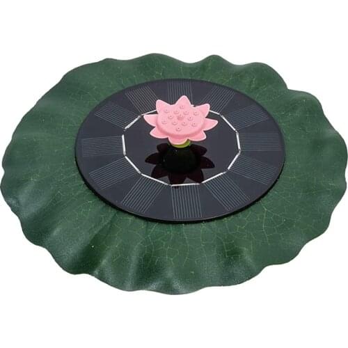 Solar Fountain Pump,Upgraded Lotus Leaf Solar Fountain Pump Floating Solar Fountain with 9 Sprinkler for Bird Bath, Pond