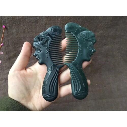 Xinjiang Hetian jade comb jade beauty jade comb gift hp297