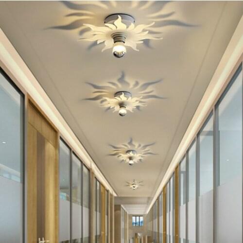 Novelty sun lamp led porch Light 7W led ceiling light luminaire hallway led sun Ceiling lamp for Home Balcony Cafe Bar lighting