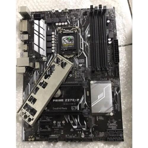 Original motherboard for ASUS PRIME Z270-P DDR4 LGA 1151 64GB DVI HDMI Z170 Desktop motherborad