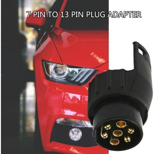 EU 7 To 13 Pins Trailer Car Truck Caravan Plug Adapter Towbar 12V Electric Towing Connector Wiring Socket V6G3