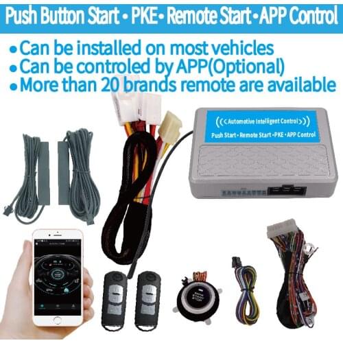 Push start keyless entry Remote engine Start for Mazda motor 4G or 2G smart phone APP control vehicle module is optional