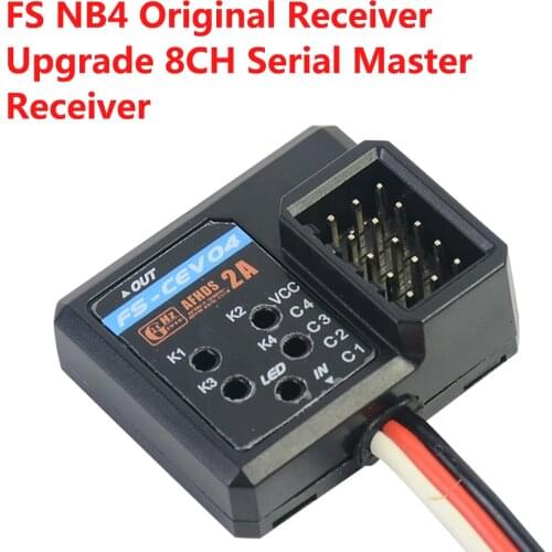 RC Car Parts FS NB4 Remote Controller Original Receiver Upgrade 8 Channel Serial Master Receiver FS-CEV04