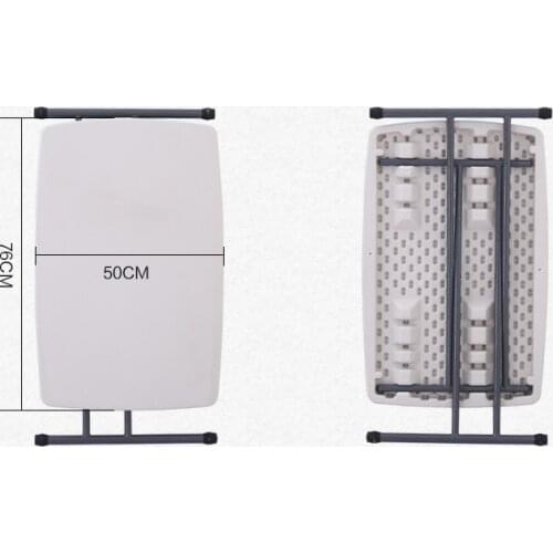 Can be raised and lowered folding table simple household table small apartment learning portable outdoor barbecue square table