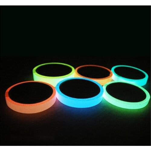 Reflective Glow Tape Self-adhesive Sticker Removable Luminous Tape Fluorescent Glowing Dark Striking Warning Tape