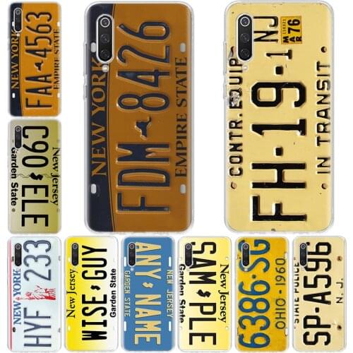 License New York Plate Number Funny Phone Case For Xiaomi Redmi Note 10 9S 8T 9 8 7 6 5 Pro S2 9C 9A 8A 7A 6A 5A K30 K20 Cover