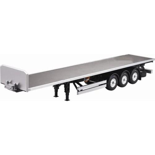1/14 RC Tractor Truck Car 102cm Parts Accessory Three-axle Flatbed Truck Carriage Collectible for Truck Head Similar Tamiya