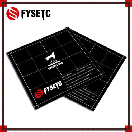 2pcs Heat Hot Bed Sticker Coordinate Printed 220x220mm Surface Build Sheet Plate For Anet A6 A8 Tarantula Ender 5 3D Printer
