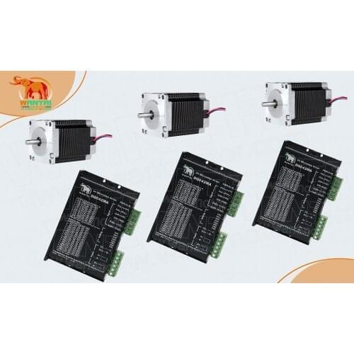 3Axis DQ542MA Drivers Stepper Motor Nema 23 with 275oz-in 57BYGH640,78mm,4.0A, Wantaimotor China offer, high Qulity, low price