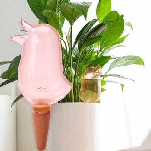Automatic Watering Tool Kettle Transparent Bird Shape Drip Sprayer Pot Plant Flower Waterer Self Pouring Device Garden Bottle